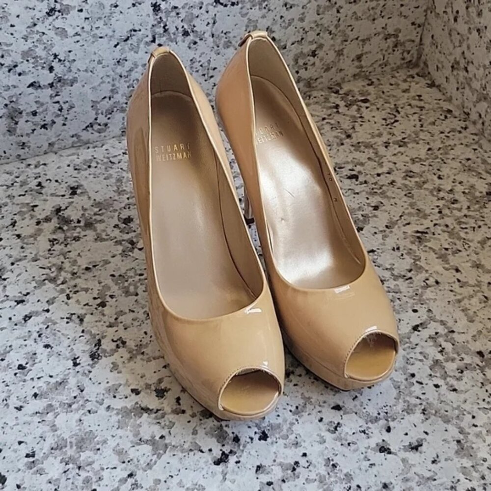 🔥🔥Special Free Offer!!🔥🔥 Stuart Weitzman peeptoe pumps - Picture 4 of 15